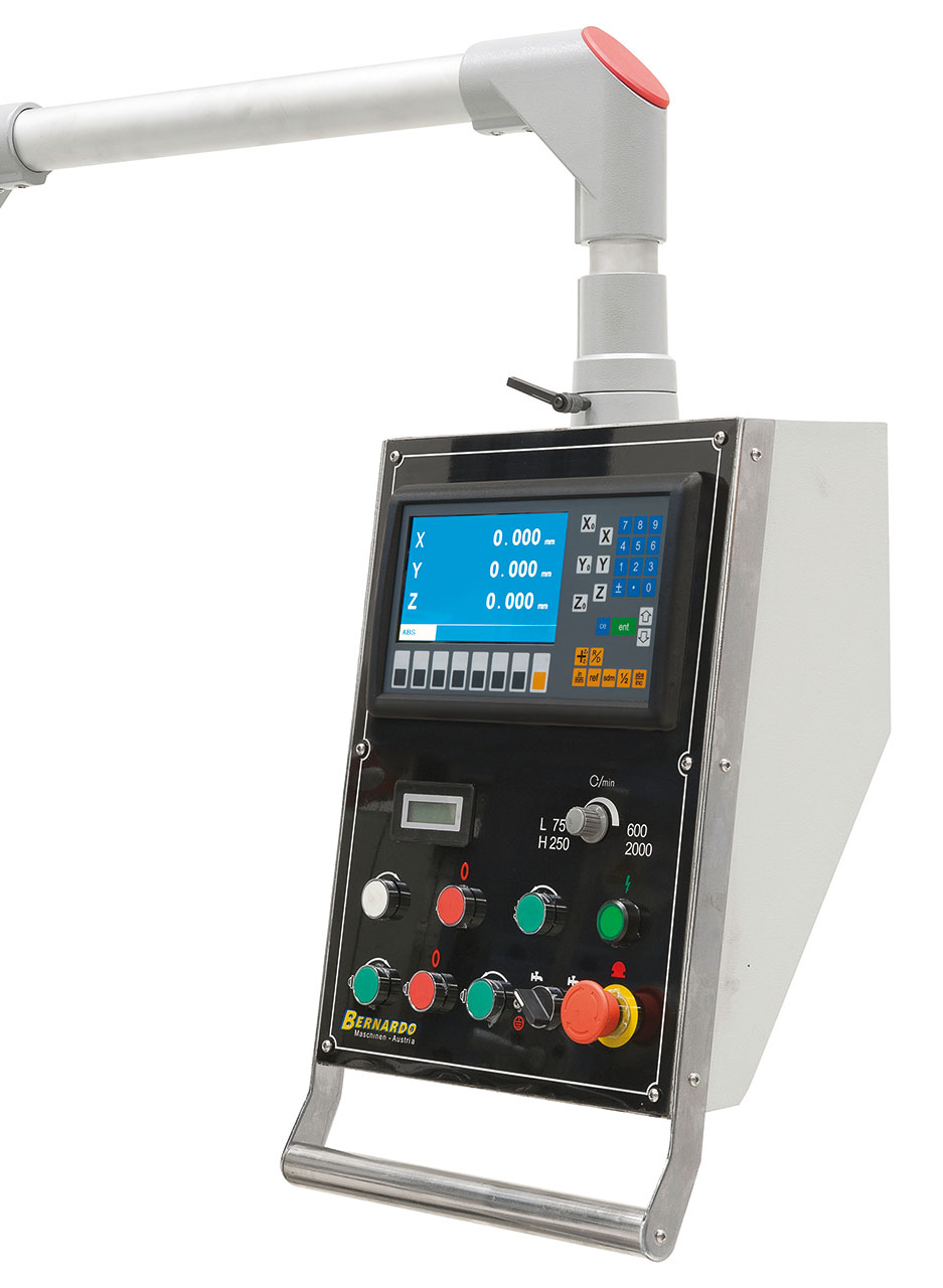 Universalfräsmaschine UWF 80 E Vario inkl. 3-Achs-Digitalanzeige ES-12 H und y-Vorschub
