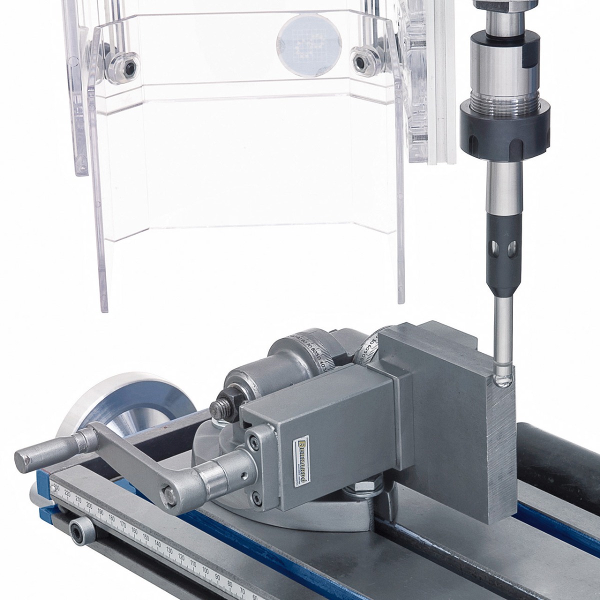 Bohr- und Fräsmaschine KF 18 Top inkl. 3-Achs Digitalanzeige DT 40