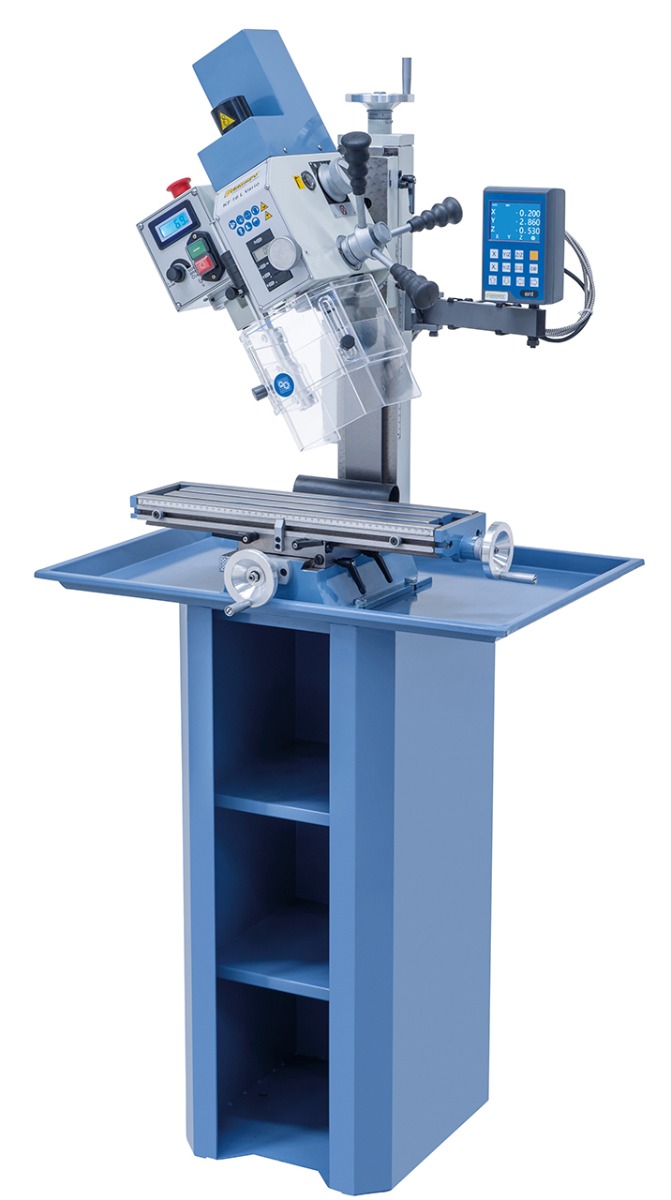 Bohr- und Fräsmaschine KF 16 L Vario inkl. 3-Achs Digitalanzeige DT 40