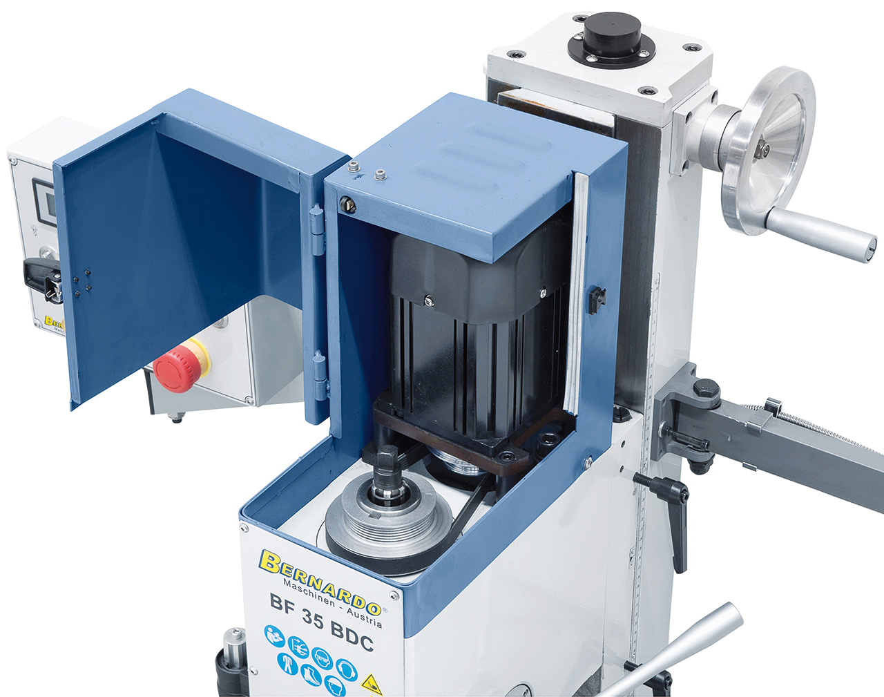 Bohr- und Fräsmaschine BF 35 BDC mit Vorschub inkl. 3-Achs-Digitalanzeige ES-12 V