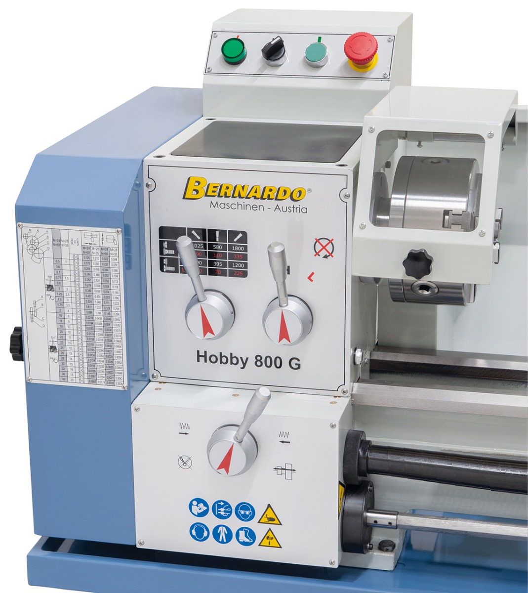 Leit- und Zugspindeldrehmaschine Hobby 800 G / 400 V