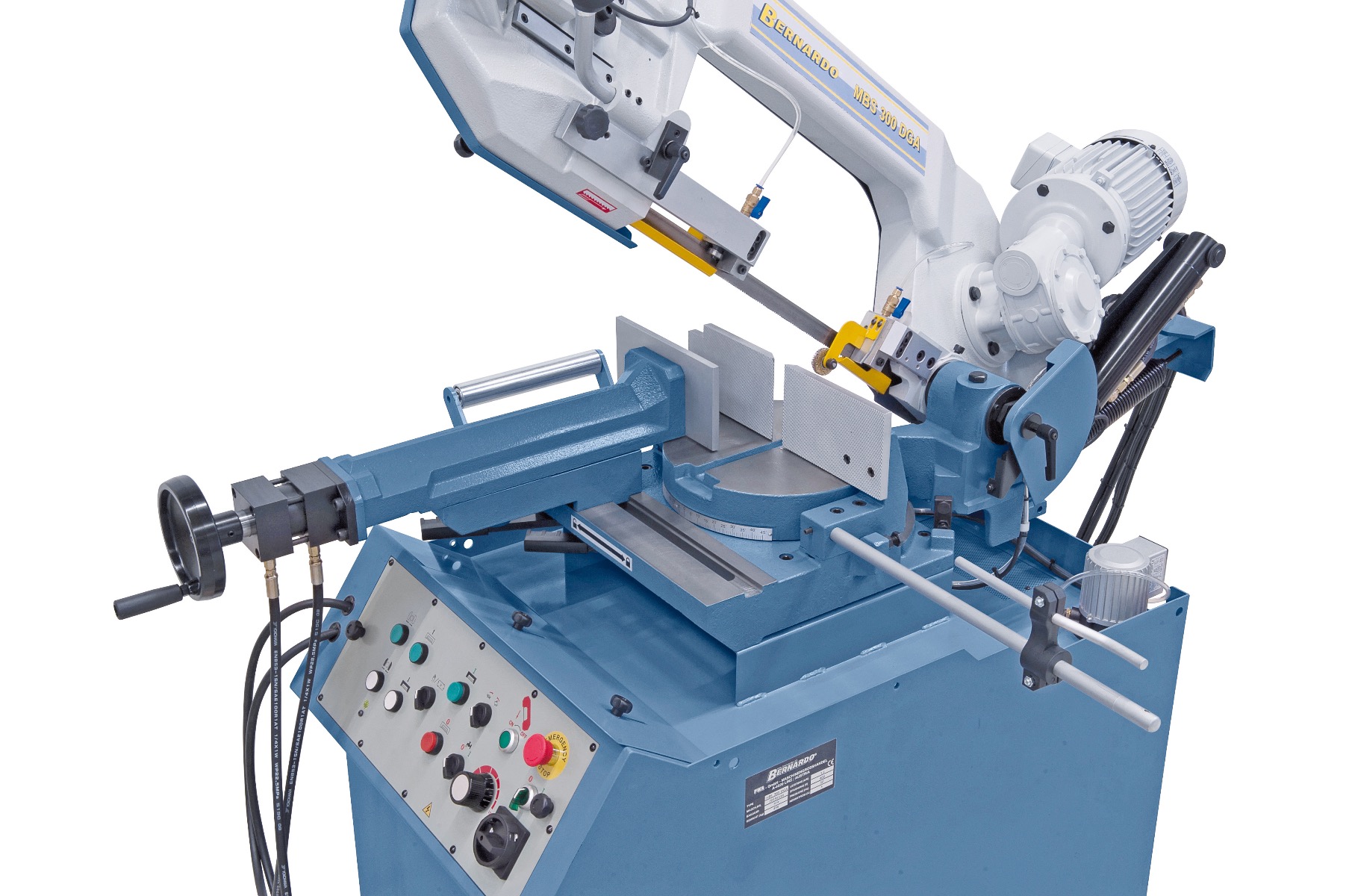 Halbautomatische Doppelgehrungsbandsäge MBS 300 DGA / 400 V