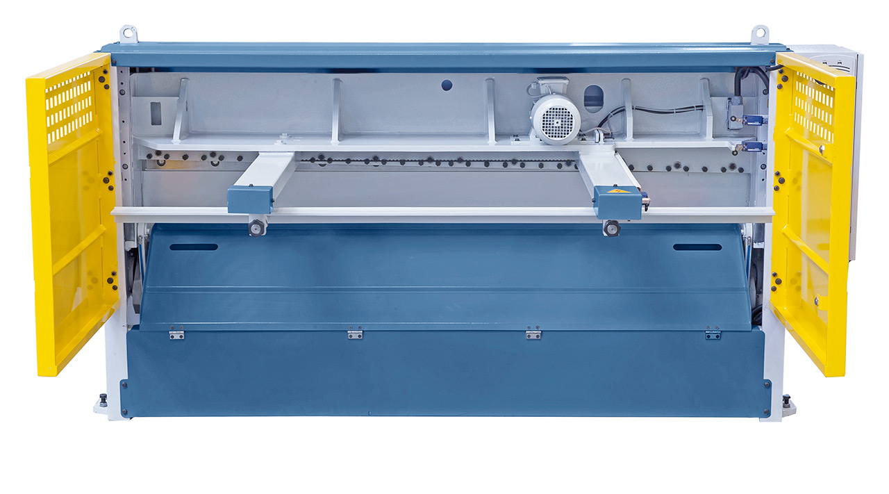 Motorische Tafelschere mit Blechauswurf nach vorne (max. 400 mm) und hinten MTE 1360 x 3 mm NCC *