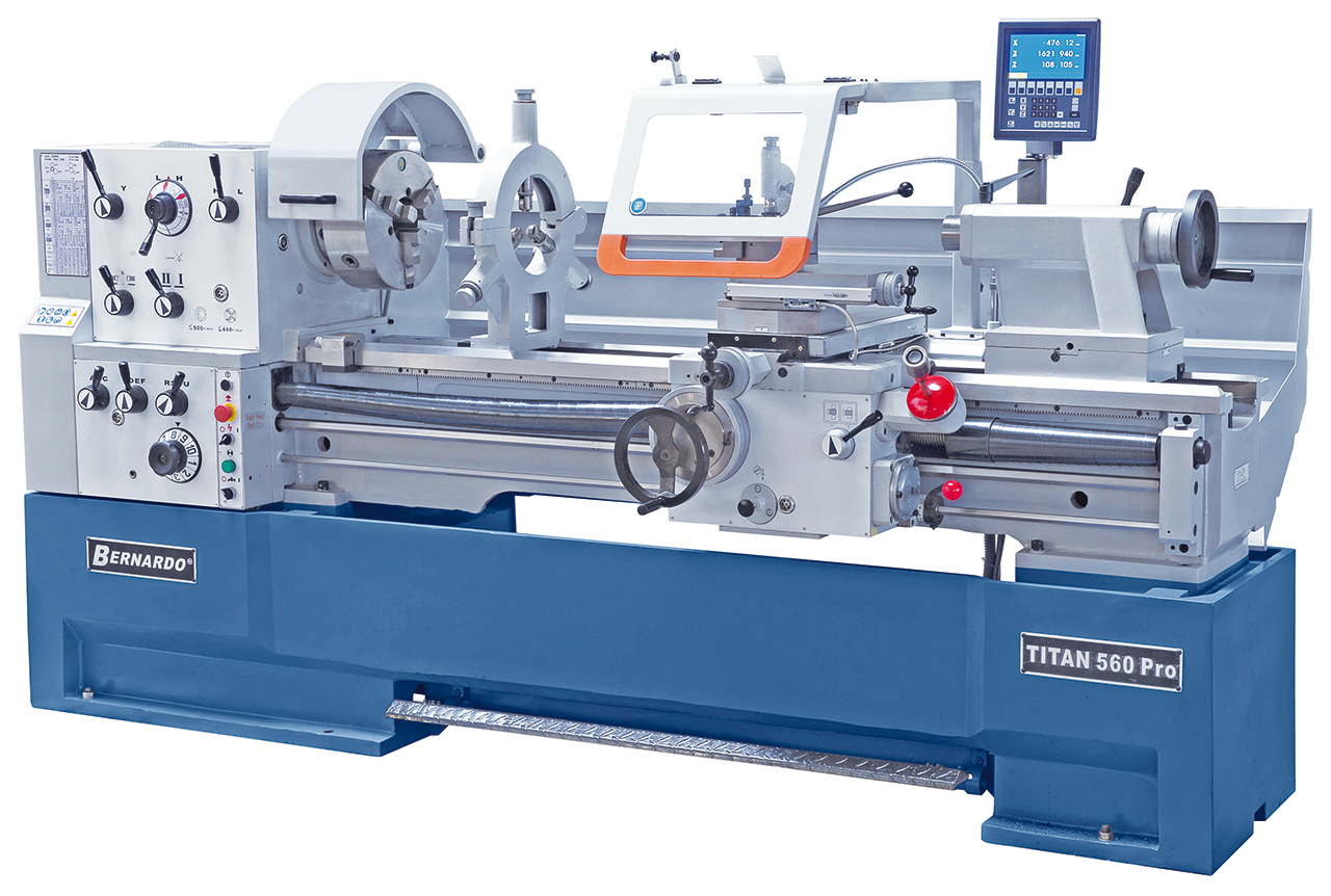 Produktionsdrehmaschine Titan 560 x 3000 Pro inkl. 3-Achs-Digitalanzeige *