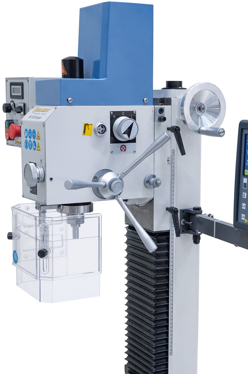 Bohr- und Fräsmaschine BF 30 N Super mit Vorschub inkl. 3-Achs-Digitalanzeige ES-12 V