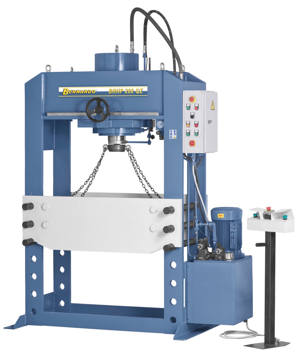 Hydraulische Werkstattpresse BRHP 250 QZ mit querverfahrbar. Druckzylinder *