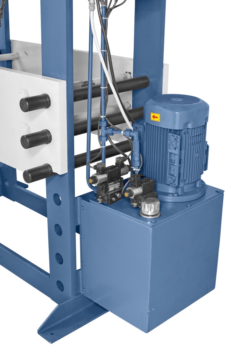 Hydraulische Werkstattpresse BRHP 250 QZ mit querverfahrbar. Druckzylinder *