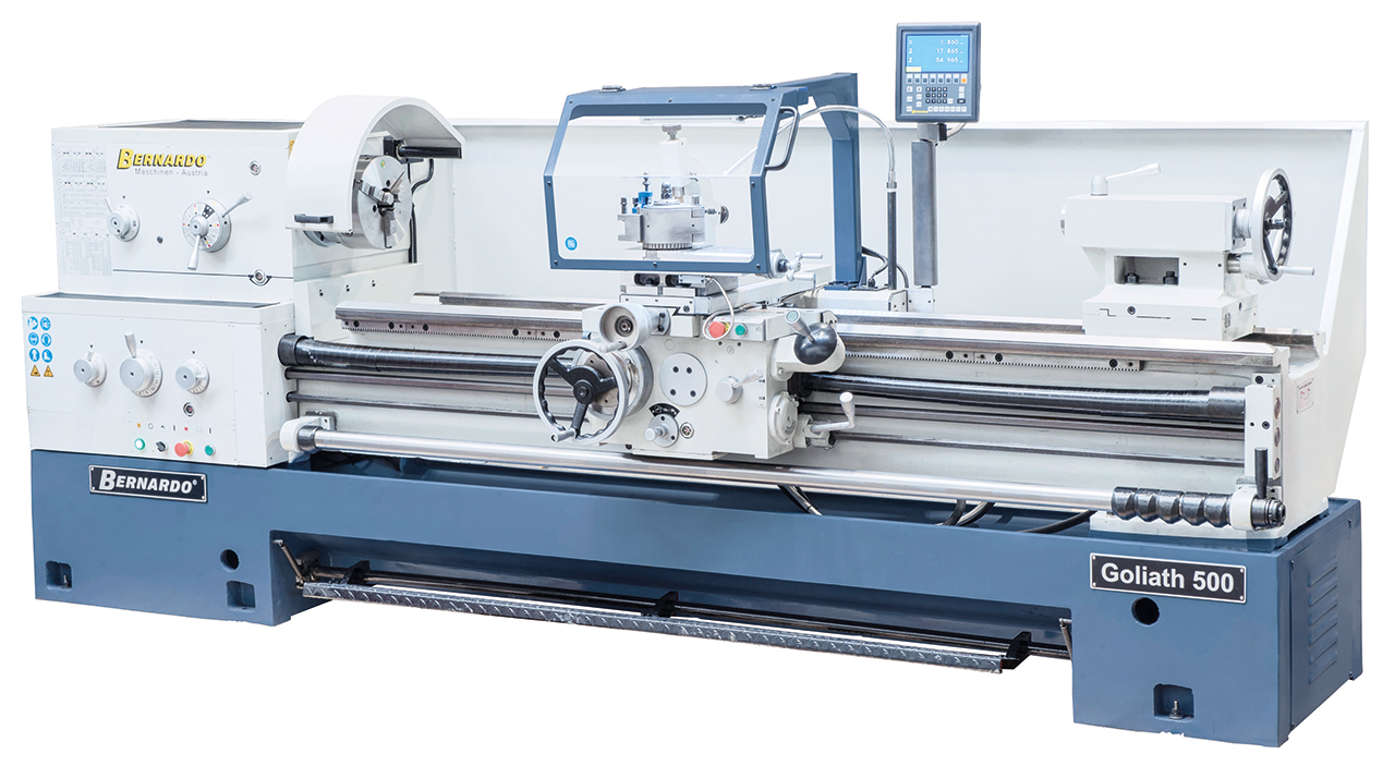 Produktionsdrehmaschine Goliath 500 x 2000 inkl. 3-Achs-Digitalanzeige *