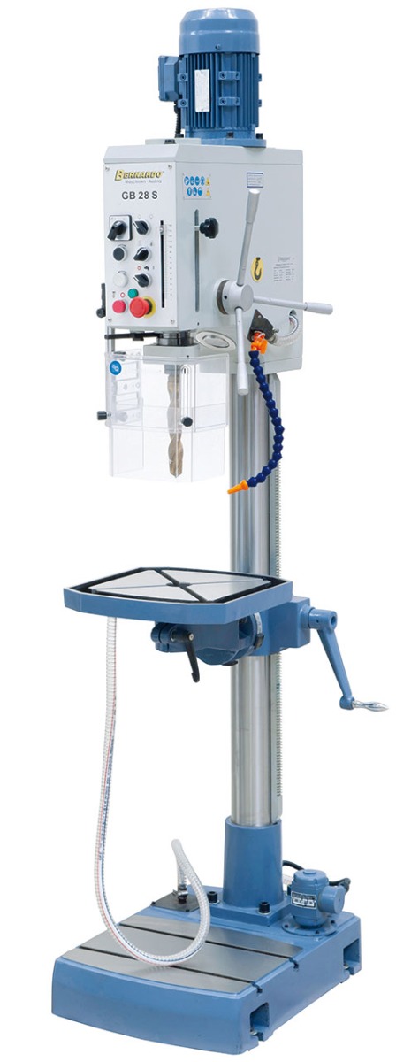 Getriebe-Tischbohrmaschine GB 28 S mit Kühlmitteleinrichtung