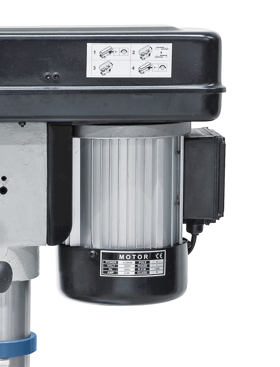 Leistungsstarker Aluminiummotor nach IP 54