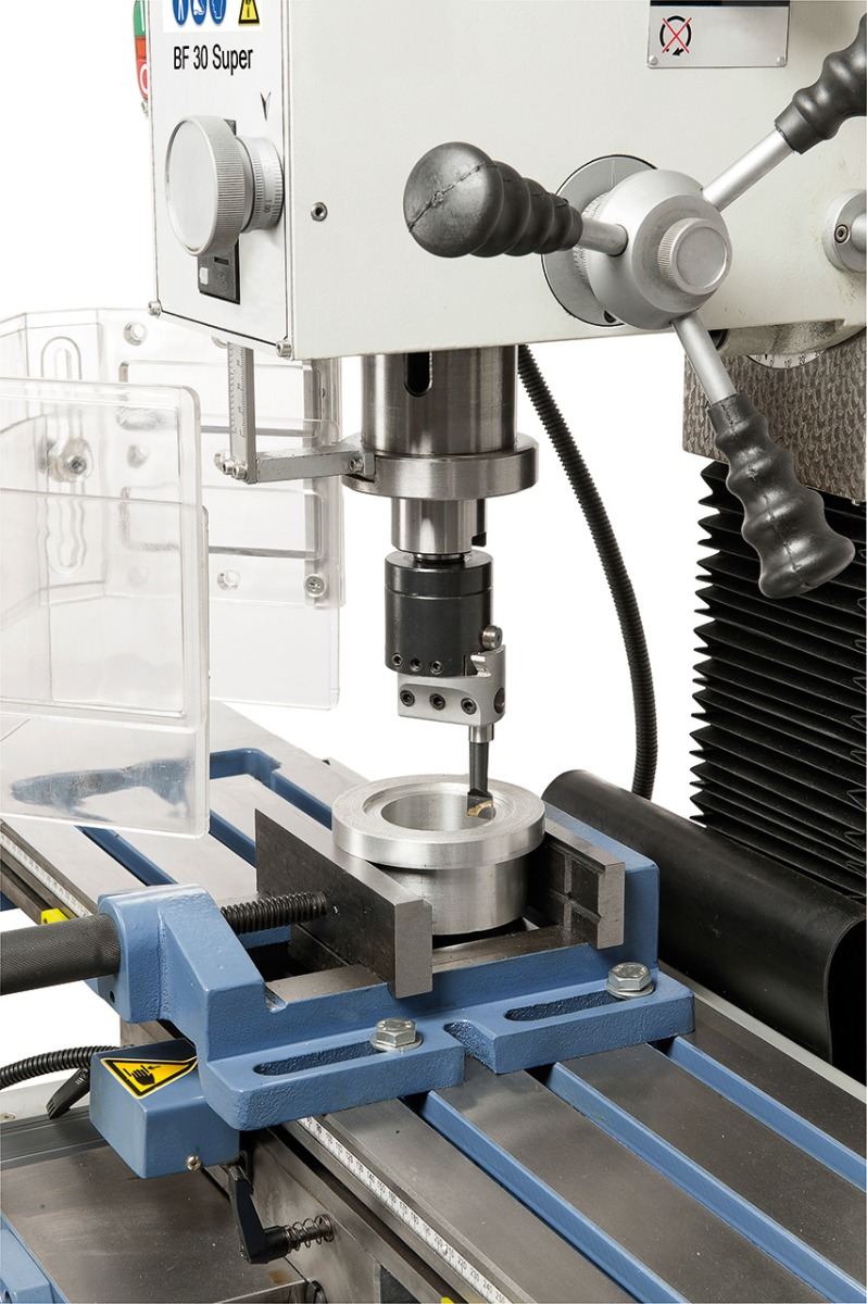 Bohr- und Fräsmaschine BF 30 G inkl. 3-Achs Digitalanzeige DT 40