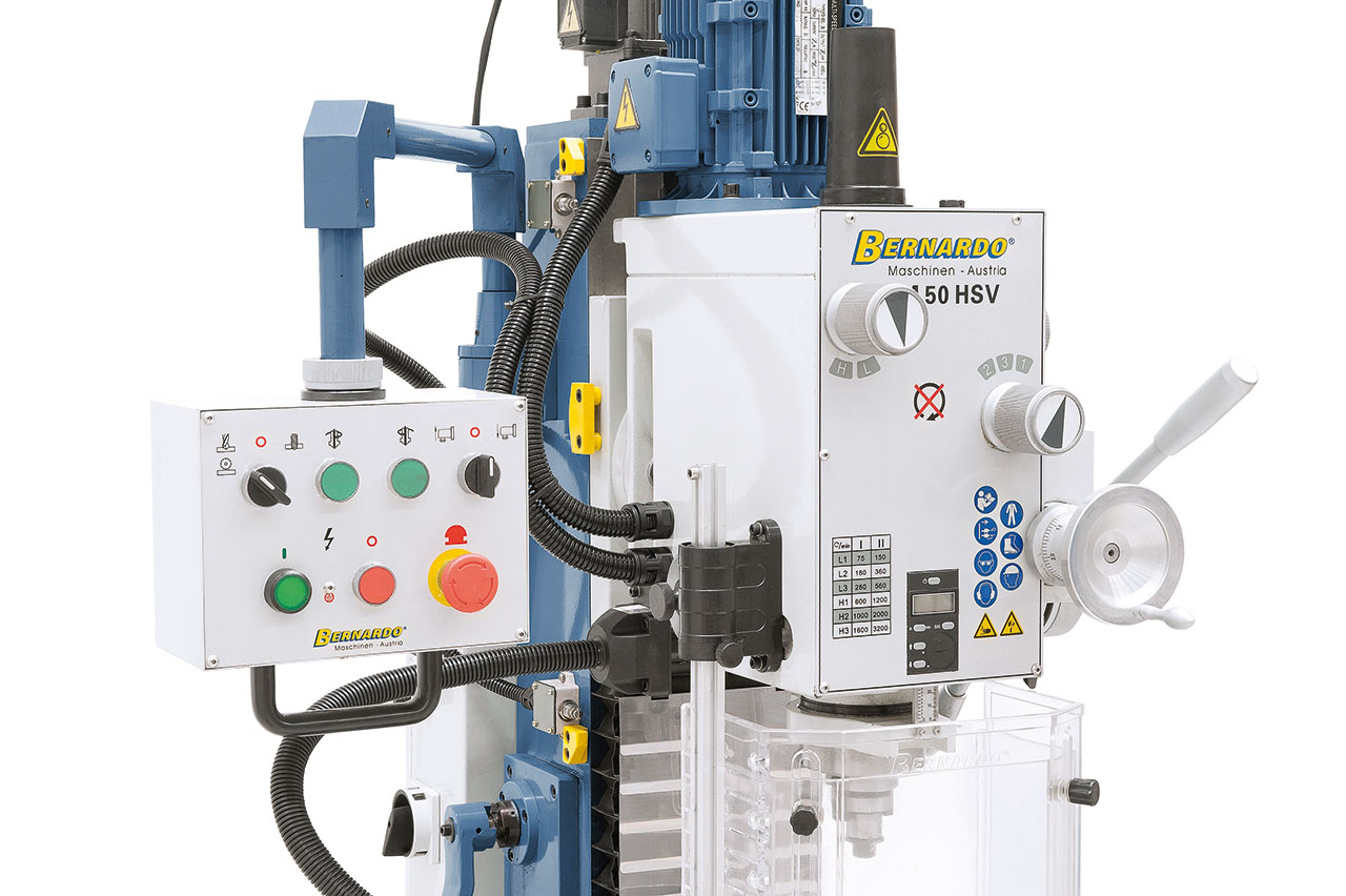 Bohr- und Fräsmaschine FM 50 HSV inkl. 3-Achs-Digitalanzeige ES-12 V