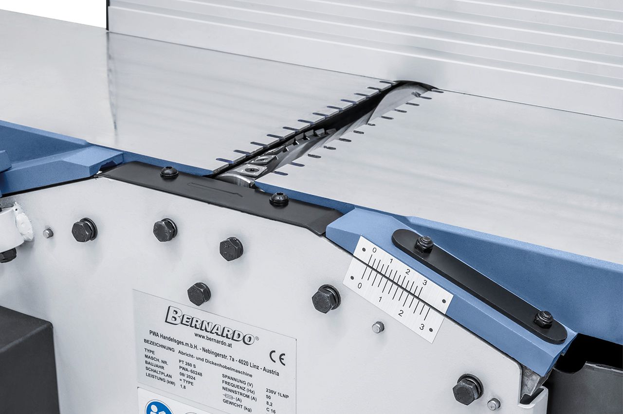 Abricht- und Dickenhobelmaschine PT 260 S mit Absaugung / 400 V