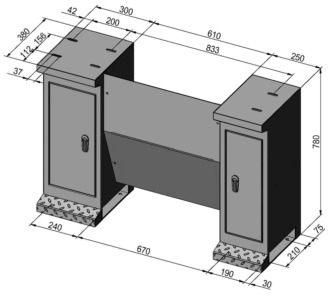 Untergestell D6 f. Profi(center) 700-Serie