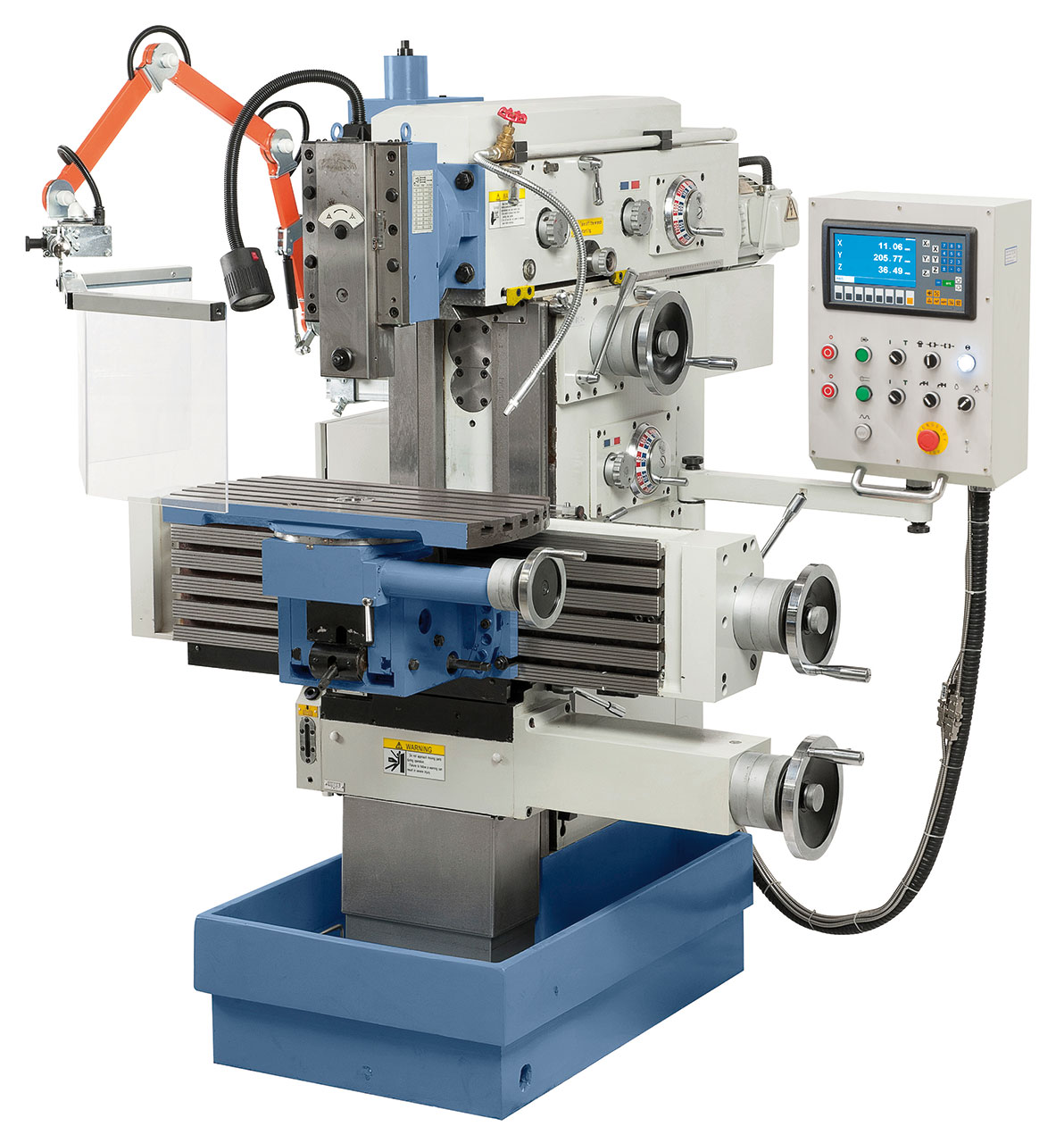 Werkzeugfräsmaschine WFM 800 inkl. 3-Achs-Digitalanzeige ES-12 H **