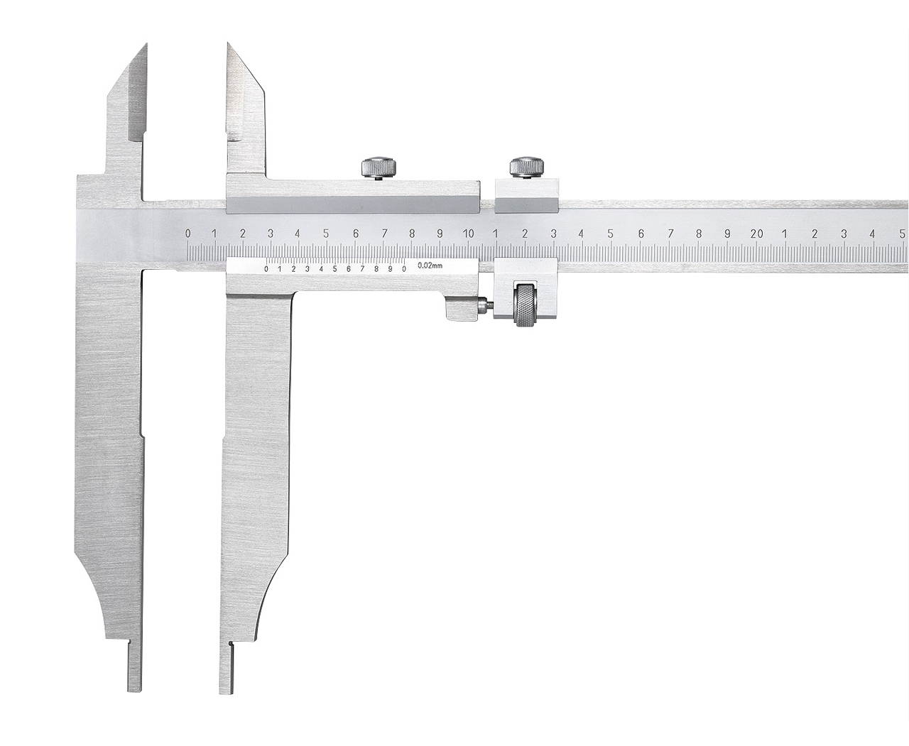 Werkstatt-Messschieber 500 mm x 0,02 mm mit Messerspitzen