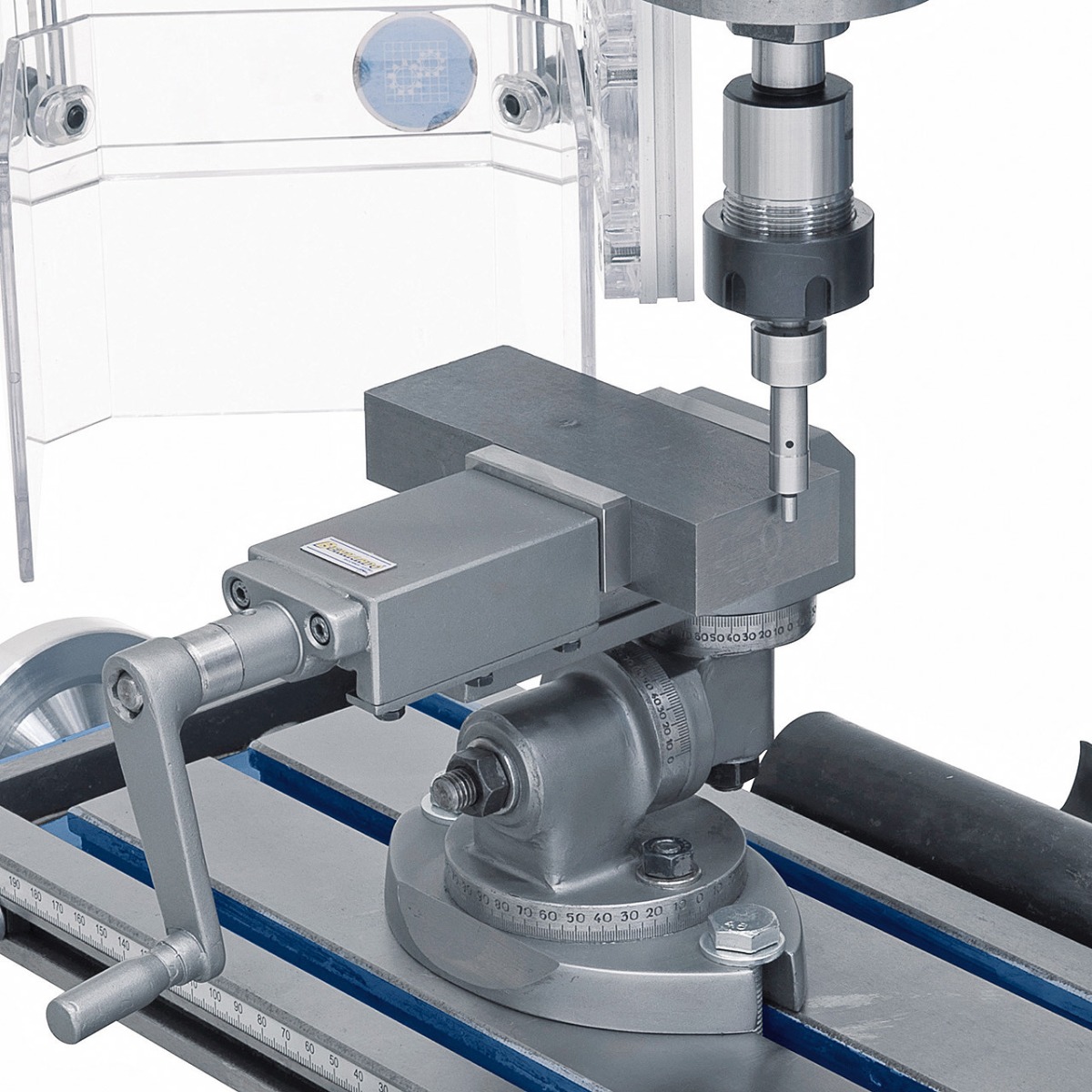 Bohr- und Fräsmaschine KF 18 Top inkl. 3-Achs Digitalanzeige DT 40