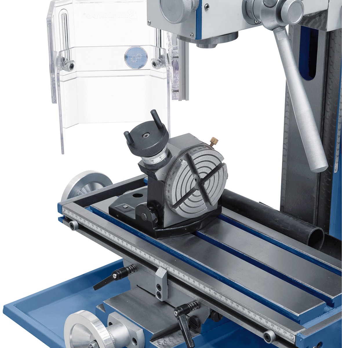 Bohr- und Fräsmaschine KF 26 L Top mit Vorschub inkl. 3-Achs Digitalanzeige DT 40