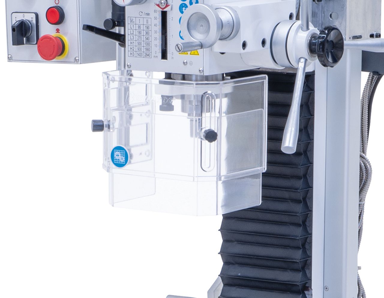 Bohr- und Fräsmaschine BF 30 G inkl. 3-Achs Digitalanzeige DT 40