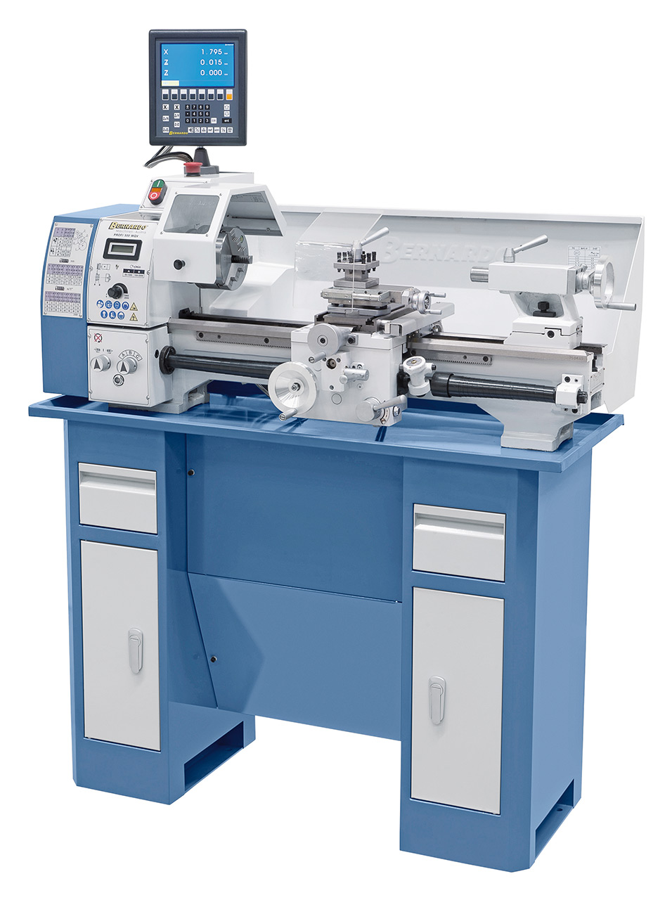 Leitspindel-Drehmaschine Profi 550 WQV / 230 V inkl. 2-Achs Digitalanzeige ES-12 V
