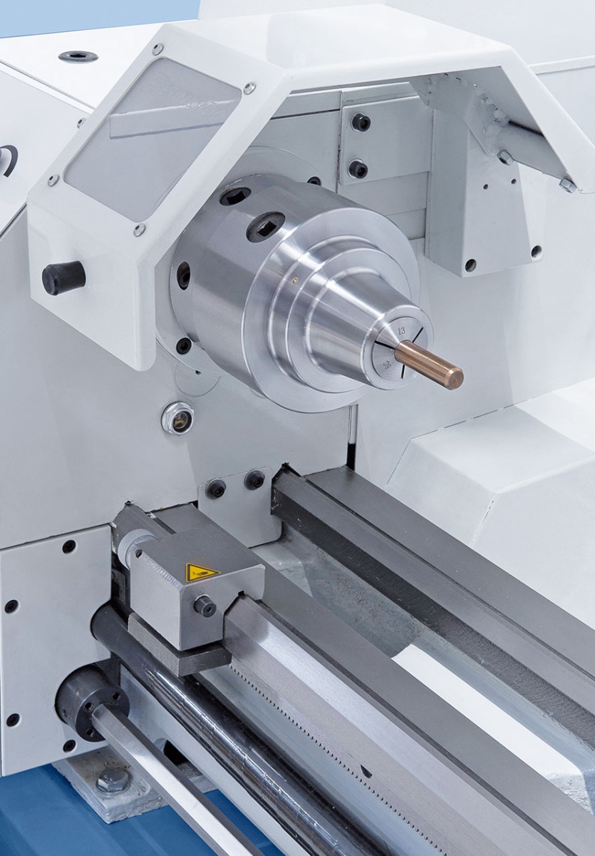 Optional lieferbar:  Spannzangenfutter 5C,  Spannbereich 3 – 26 mm
