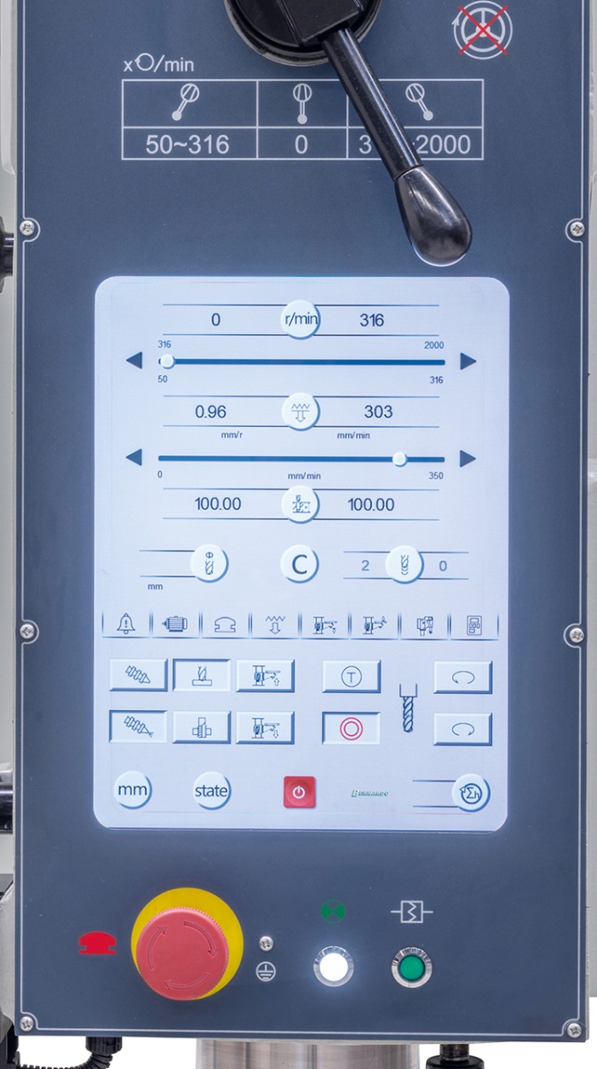 Getriebe-Säulenbohrmaschine GB 65 NC Vario *