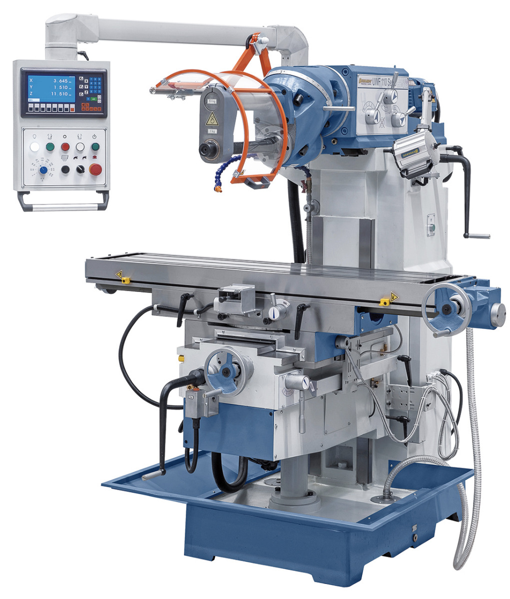Universalfräsmaschine UWF 110 Servo - 1000 inkl. 3-Achs-Digitalanzeige ES-12 H *
