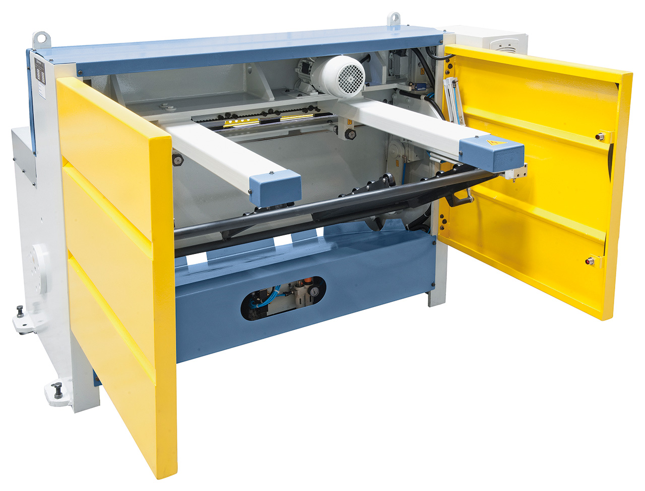 Motorische Tafelschere mit Blechauswurf nach vorne und hinten MTR 1360 x 3 mm NCC mit pneumat. Blechhochhaltevorrichtung *