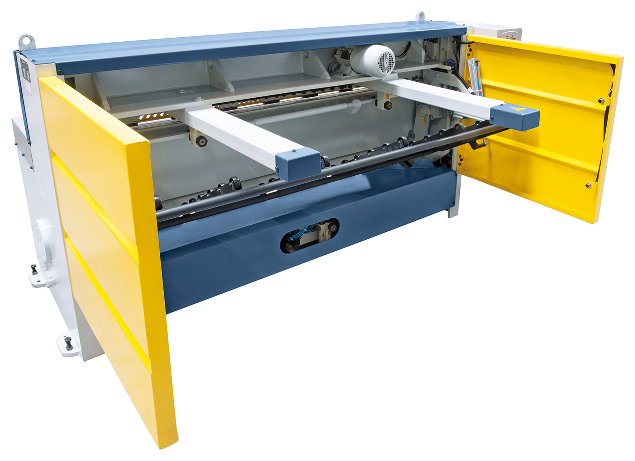 Motorische Tafelschere mit Blechauswurf nach vorne und hinten MTR 2560 x 2,5 mm NCC mit pneumat. Blechhochhaltevorrichtung *