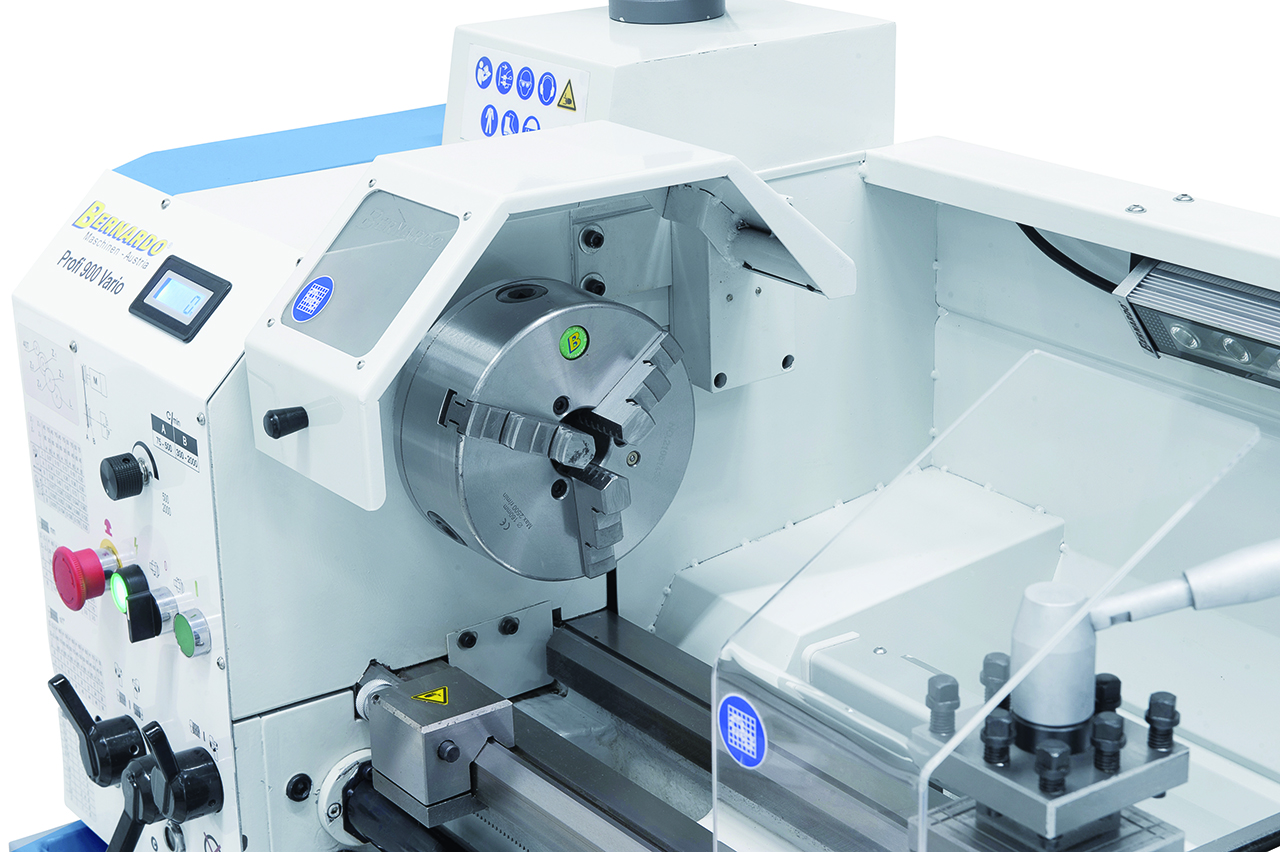 Leit- und Zugspindeldrehmaschine Profi 900 Vario / 230 V inkl. 2-Achs-Digitalanzeige ES-12 V