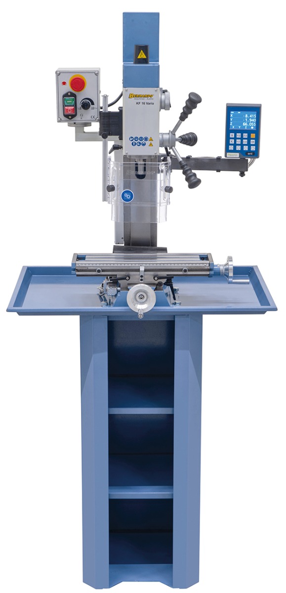 Bohr- und Fräsmaschine KF 16 Vario inkl. 3-Achs Digitalanzeige DT 40