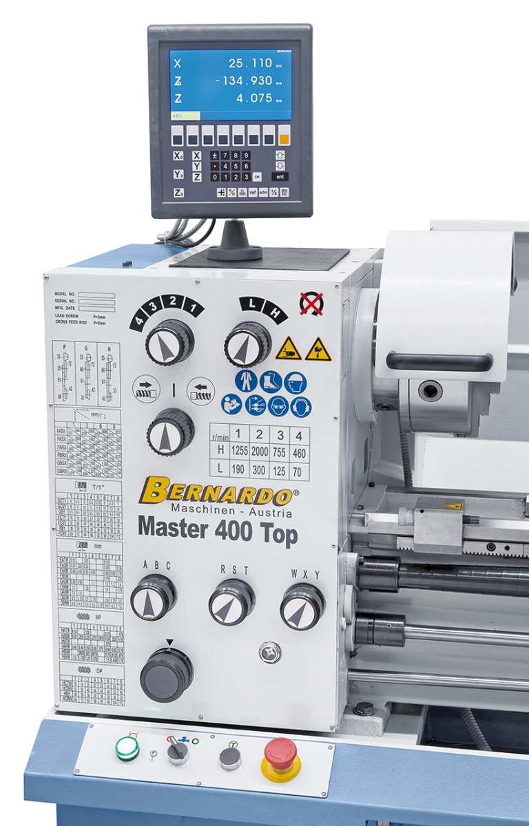 Universaldrehmaschine Master 400 Top inkl. 3-Achs-Digitalanzeige ES-12 V