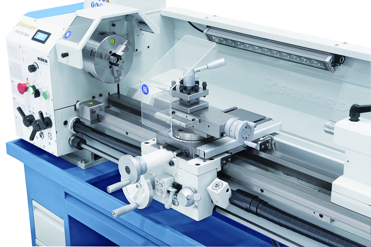 Leit- und Zugspindeldrehmaschine Profi 900 Vario / 230 V inkl. 2-Achs-Digitalanzeige ES-12 V