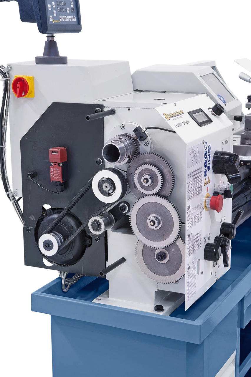 Leit- und Zugspindeldrehmaschine Profi 880 G Vario / 400 V inkl. 2-Achs-Digitalanzeige ES-12 V
