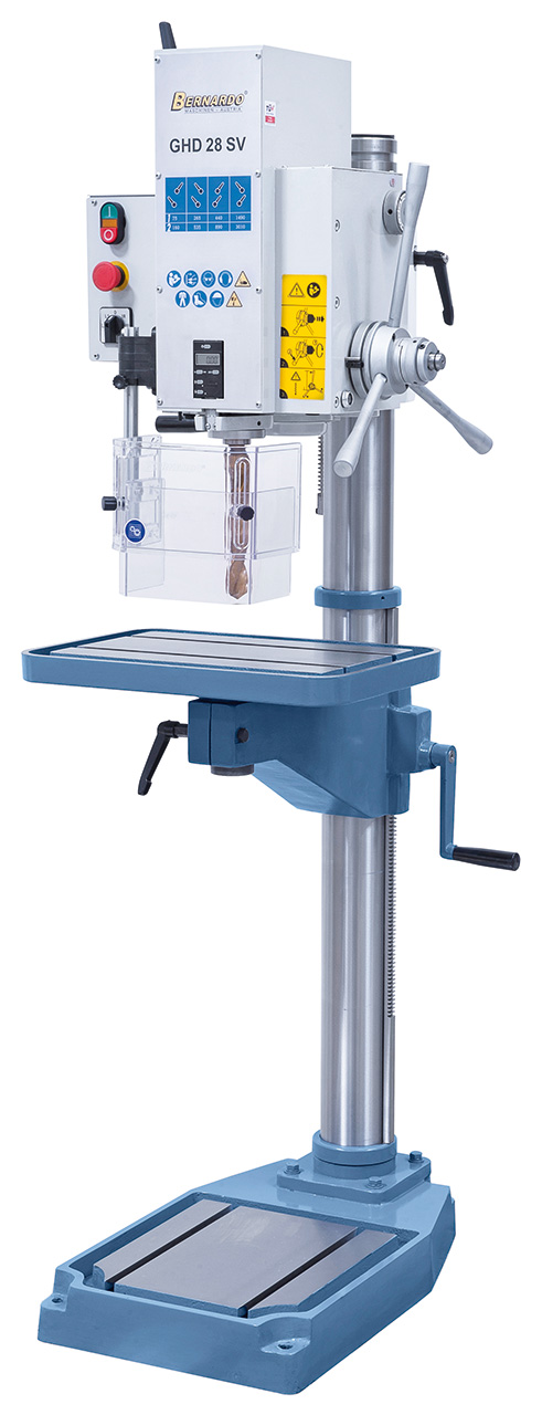 Getriebe-Säulenbohrmaschine GHD 28 SV mit digitaler Tiefenanzeige