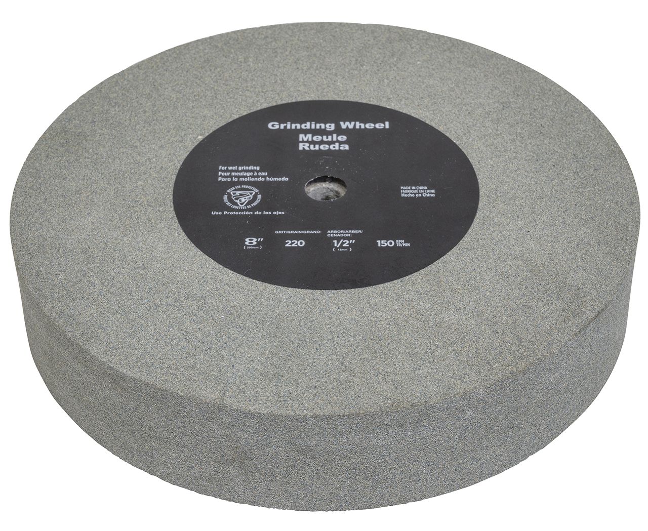 Schleifscheibe Edelkorund Ø 200 x 40 mm, Ø 12 mm, K 220 f. NTS 200