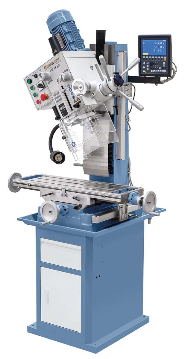 Bohr- und Fräsmaschine FM 45 HS inkl. 3-Achs-Digitalanzeige ES-12 V