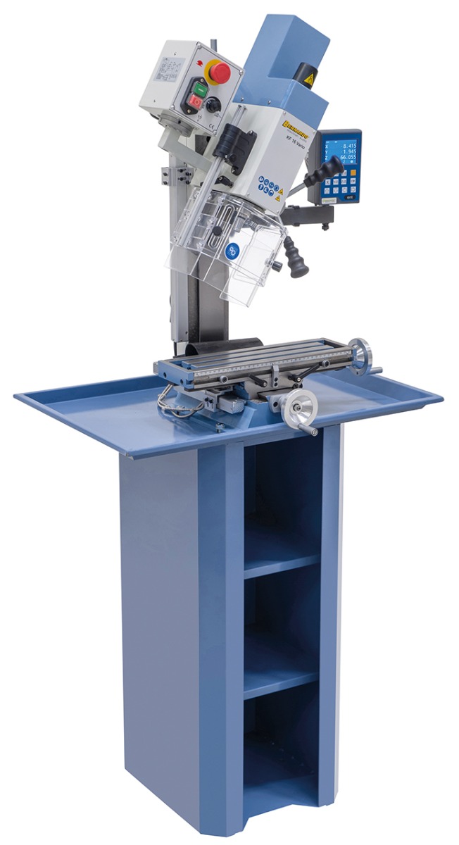 Bohr- und Fräsmaschine KF 16 Vario inkl. 3-Achs Digitalanzeige DT 40